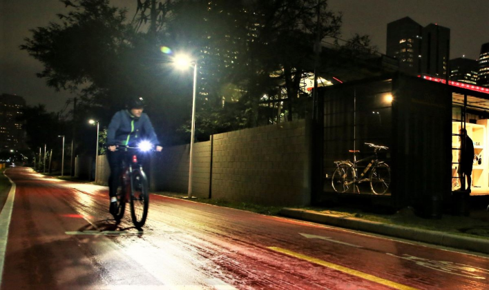 ENTREGUE SEGUNDA FASE DA ILUMINAÇÃO INTELIGENTE DA CICLOVIA NOVO RIO PINHEIROS