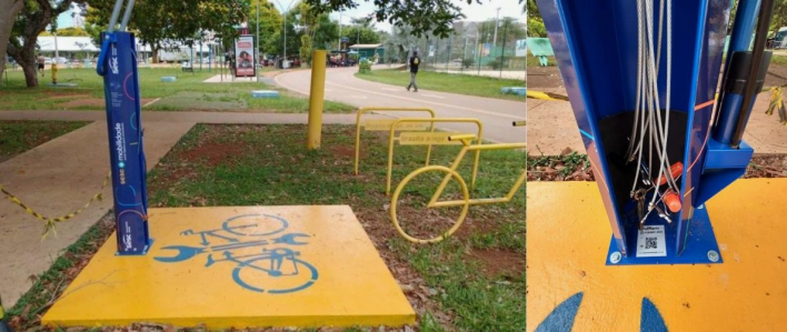 PARQUE DE BRASÍLIA RECEBE ESTRUTURA DE APOIO A CICLISTAS